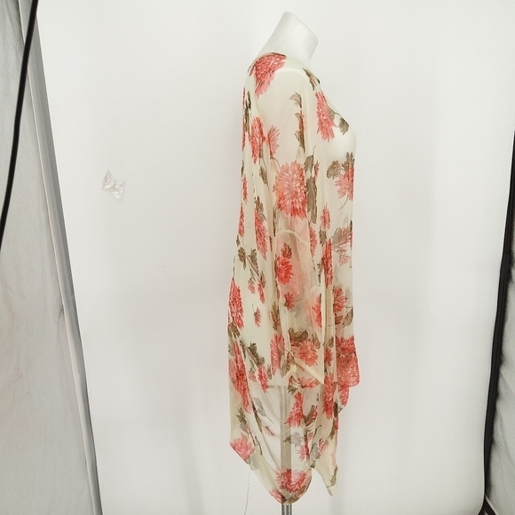 MASAI MEDIUM SH3ER OLIVE CORAL SHEER ASYMMETRICAL OVERLAY - Picture 4 of 7